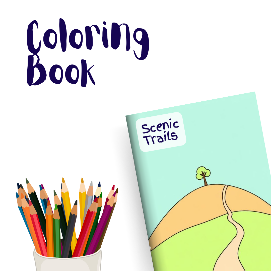 Scenic Trails – 1 Coloring Book