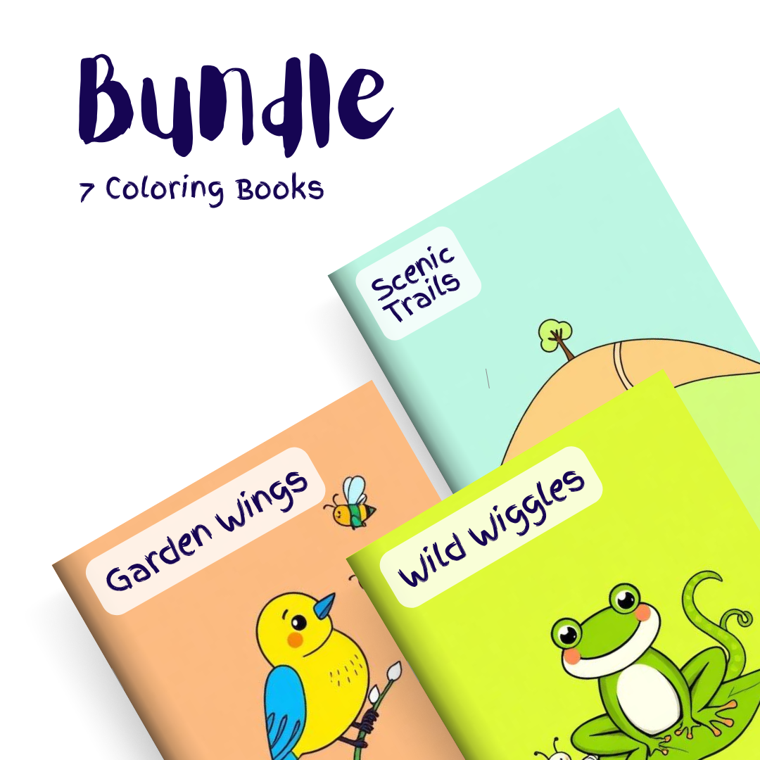 Nature & Wonder Bundle – 7 Coloring Books
