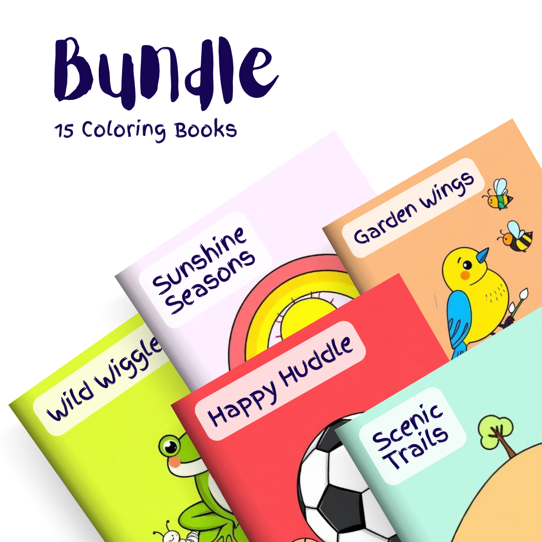 Big Bright Bundle – 15 Coloring Books