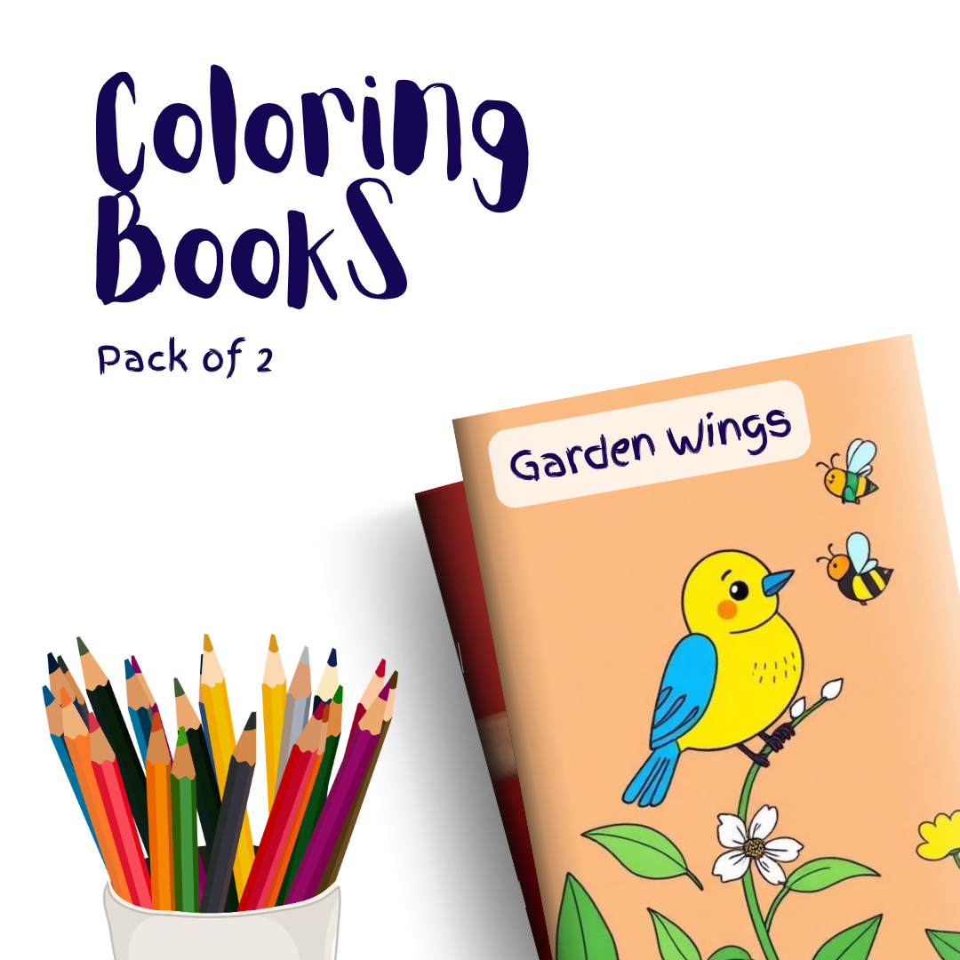 Garden Wings – 2 Coloring Books