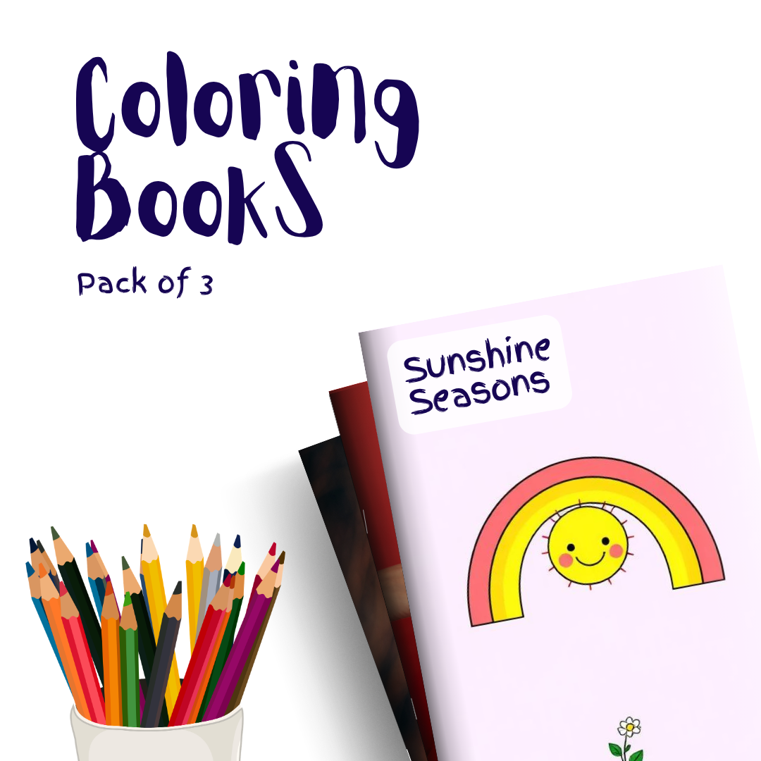 Sunshine Seasons – 3 Coloring Books